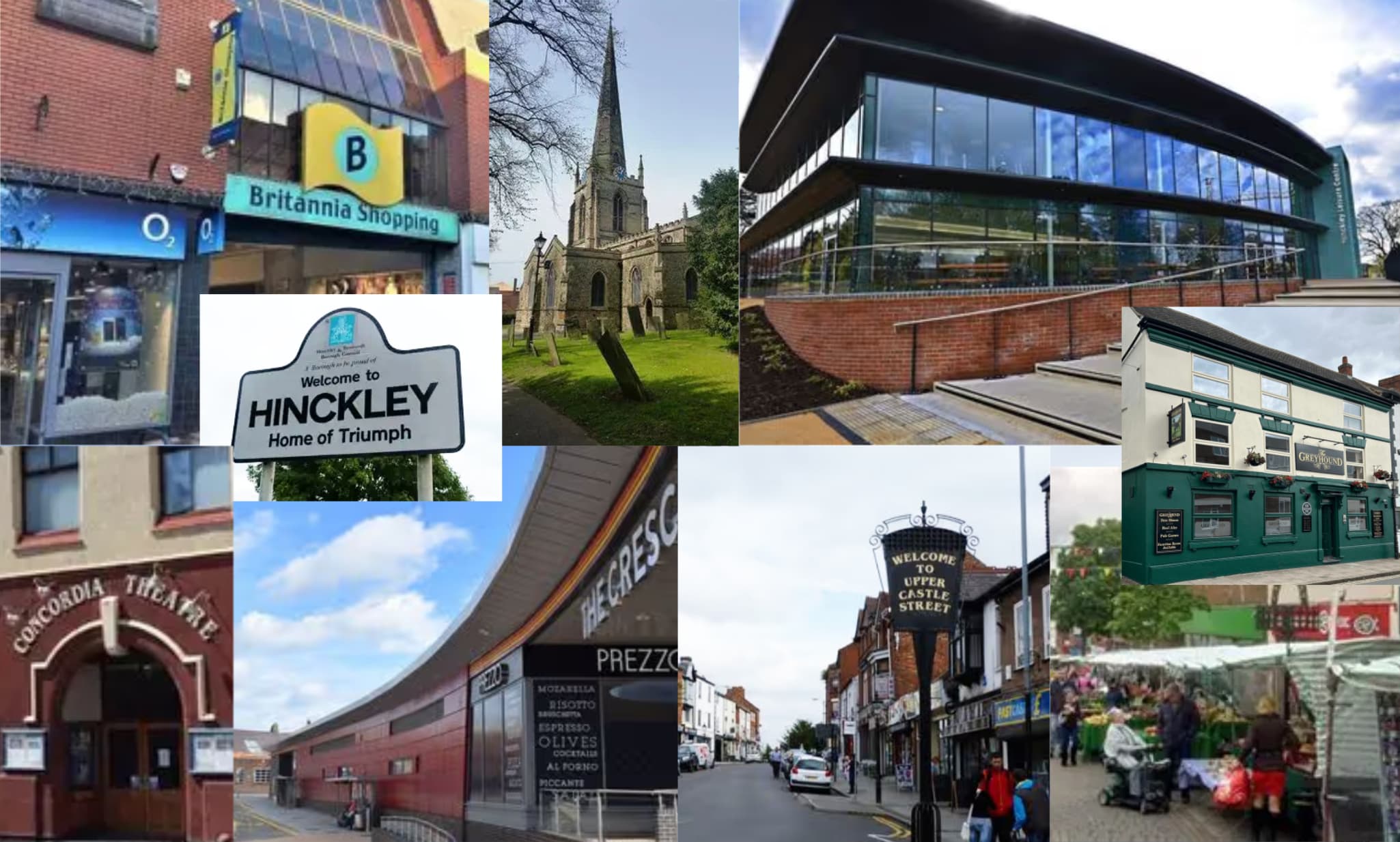 Local places around Burbage and Hinckley & Bosworth
